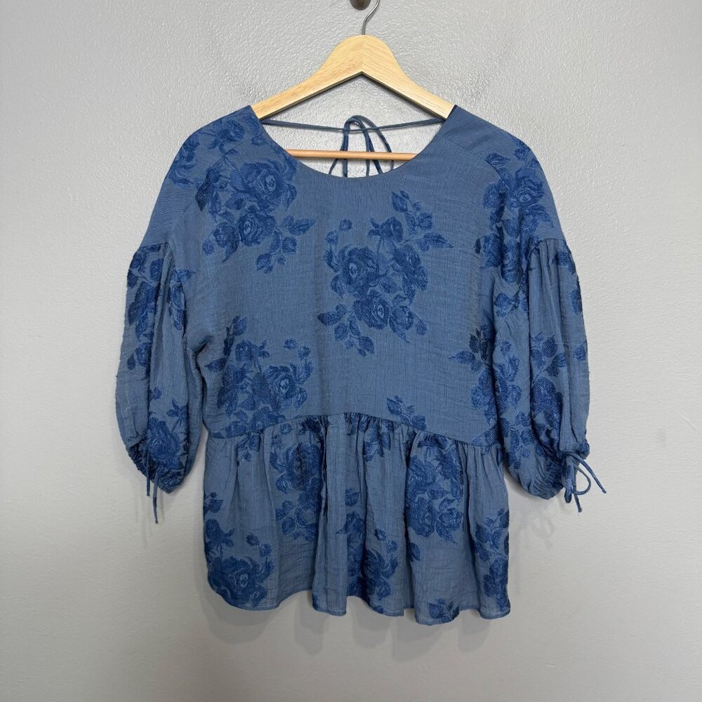 TED BAKER kaarin puff sleeve top size 2 or US 6 or S